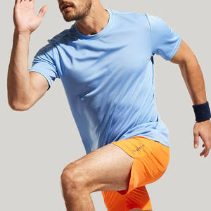 T-shirt classique en coton pour hommes avec col rond à manches courtes design vêtements décontractés respirant léger style uni haut tendance en gros - Product Image 2