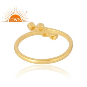 Latest Selling <b>925</b> Sterling <b>Silver</b> 18K Gold Plated Natural Ethiopian Opal Gemstone <b>Ring</b> Demi Fine Jewelry Manufacturer - Product Image 2