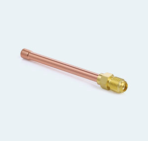 Unión de Latón para Condensador de 1/4, Tubo de Cobre de 8 cm, 23G, 7/16-20 SAE 45 °   Accesorio de Refrigerante de CA Soldado Flare 950PSI, India - Product Image 1