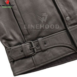 Chaleco de cuero transpirable de último diseño para hombre, ropa de calle de Color personalizada para hombres con estilo como ropa de invierno exterior, servicio OEM disponible - Product Image 6