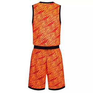 Maillots de basket-ball personnalisés pour jeunes hommes et enfants uniformes d'équipe vierges en maille réversible personnalisés avec nom et numéro - Product Image 2