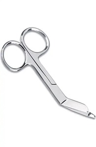 Tijeras de vendaje Lister de acero inoxidable de 5,5 ", tijeras de Enfermería Médica de primeros auxilios, fuente de alimentación Manual - Product Image 4