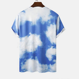 T-shirt imprimé à manches courtes pour homme, 100% coton, coupe ample, respirant, à prix réduit, en vente - Product Image 2
