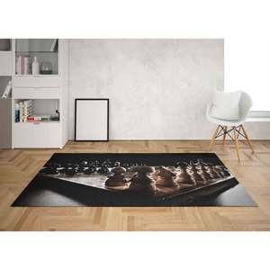 Tapis imprimé - Tapis élégants, Tapis cadeau pour elle, Tapis de décoration de bureau, Tapis fin non tissé - Product Image 3