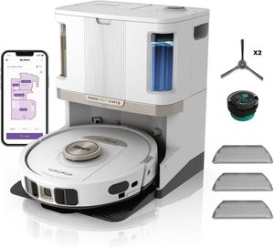Best Selling White <b>Power</b> Detect Robot Washer Vacuum Cleaner 60 Day Self emptying Base Cleaner - Product Image 1