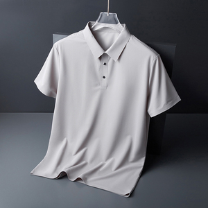 Polo de Manga Corta para Hombre, Material de Seda Helada de Secado Rápido, Uniforme de Trabajo de Verano, Ropa de Trabajo para Hombre - Product Image 3