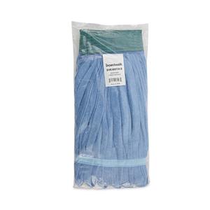 Tête de balai serpillère en microfibre bleu moyen à boucles, avec clip pour balai, pour nettoyage domestique (12/unité par carton) - Product Image 2