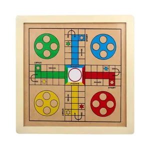 热卖不同类型木制Ludo游戏尺寸板套装来样定做制造商Ludo棋盘游戏出售