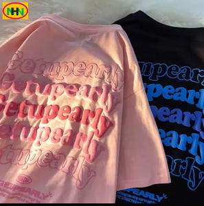 Camiseta de Algodón Grueso para Hombre, Talla Grande, con Estampado 3D Personalizado, Transpirable, Diseño Formal, Logotipo Serigrafiado - Product Image 6