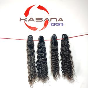 ผมต่อจากผมมนุษย์บริสุทธิ์ของผู้หญิงสีดำ1B ผมลอนหลวมธรรมชาติ100% - Product Image 3