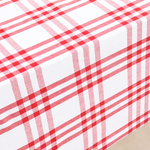Homestead 52x52 pouces nappe à carreaux moderne rouge blanc chiffon à carreaux lavable à l'eau pour pique-nique en plein air au printemps - Product Image 3