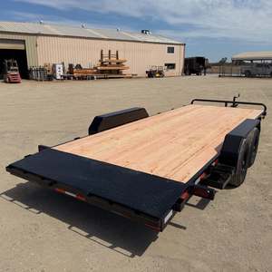 Remorques utilitaires à plateau plat en aluminium, essieu tandem avec planches en bois pour le transport sur camion, capacité de charge de 2500 à 2900 kg - Product Image 3