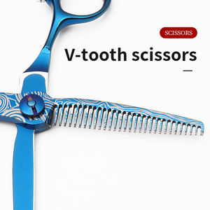 6.0 pouces ciseaux à cheveux de haute qualité conception damas ciseaux de coupe de cheveux professionnels ciseaux de coiffure ciseaux de coiffeur - Product Image 6