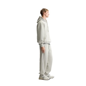 Nouvel ensemble deux pièces de sport pour homme 100 % coton, écologique, respirant, grande taille, polaire d'hiver léger, multicolores - Product Image 4