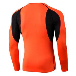 Nuevas camisas de compresión para hombre de talla grande, patrón sólido de invierno resistente, suministro OEM de ropa para correr, ropa para correr - Product Image 4