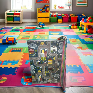 Alfombra de hilo de algodón Reversible moderna hecha a mano, nuevo tejido lavable, segura para niños, resistente a los rayos UV, aprobado por Oekotex BRCI para uso doméstico - Product Image 3