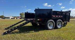 Remorque à benne basculante robuste 7x12 14k pour usage agricole, système hydraulique durable avec composants de base pour remorque de tracteur - Product Image 3