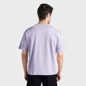 เสื้อยืด GA Prime Oversized Fitted สีม่วงไลแลค ผ้าฝ้ายเจอร์ซีย์ 100% ย้อมสีพื้น พร้อมเทคนิคการปัก 300gsm ดีไซน์เสื้อยืดแบบเรียบ - Product Image 2
