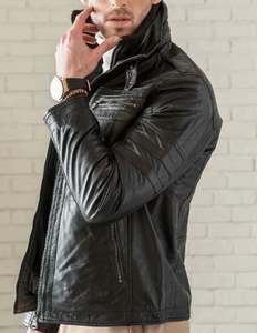 Chaqueta de cuero de vaca de alta calidad para invierno Mezcla de estilo y comodidad perfecta - Product Image 4