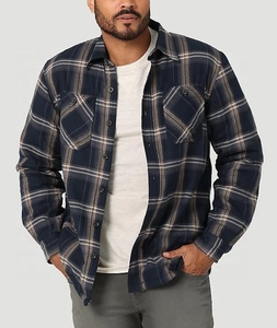 Industrie Tendances 2024 Haute Qualité Personnalisé OEM Hommes Lourd Plaid Sherpa Doublé Chemise D'hiver Veste En Gros - Product Image 5