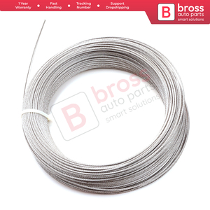 BWR5474 Window Regulator <b>Repair</b> Cable Steel Wire Rope 7x7 Diameter: 1.7 mm Lenght: 100 Meter for <b>Car</b> Window Regulator - Product Image 4