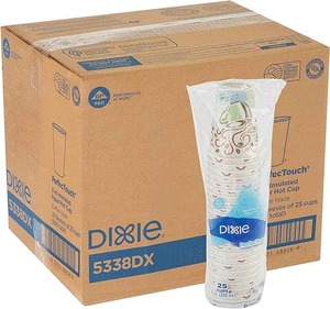 Soyez le premier à écrire un avis pour Dixie PerfecTouch 8 Oz. Tasse à café chaude en papier isolée par GP PRO (Géorgie-Pacifique), Coffee Haze, 5338DX, 500 unités - Product Image 4