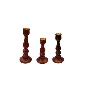 Mesa Were Use White Wash Soportes de pilar de madera Mesa de hotel decorativa Boda Fiesta de cumpleaños Decoración Vela de madera Uso de la puerta - Product Image 6