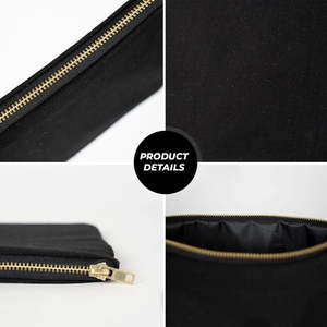 Pochette personnalisable avec votre logo, 10 x 7 pouces, fermeture éclair, pour perles et fournitures d'artisanat, sacs de rangement pratiques pour cosmétiques/maquillage - Product Image 5