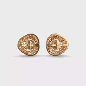 ต่างหูเพชรเม็ดเดี่ยวรูปกาแล็กซีเรืองแสงสำหรับผู้หญิงต่างหูสไตล์ทางศาสนาสำหรับงานหมั้น - Product Image 4