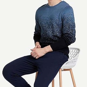 เสื้อสเวตเตอร์คอกลมพิมพ์ลายแบบเลือกได้ทุกรูปแบบเสื้อสวมหัวคอตตอน100% ปักลายทันสมัย - Product Image 1