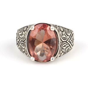 Bague pour homme en argent sterling 925 avec pierre de zultanite taille ovale, pierre précieuse turquoise, bijoux fins, placage rhodium, à porter au quotidien - Product Image 3