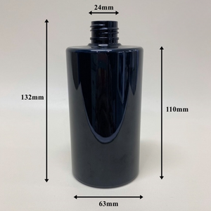 Noir PET 320ml - 24mm - 22g Bouteilles Forme Cylindrique Savon Shampooing et Conditionneur Bouteille Rechargeable En Plastique Cosmétique Emballage - Product Image 2