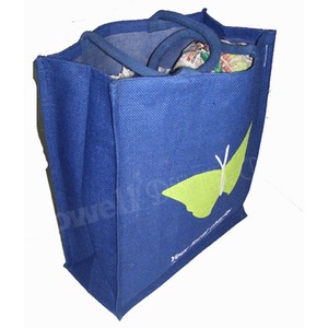Lowellcraft JBP04387 Biodegradable Custom Printed Letter Pattern Medium Jute Shopping Promotional Tote <b>Bag</b>-Eco-Friendly <b>Bag</b> - Product Image 4