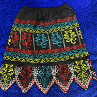 Vestido de Fiesta de Alta Calidad para Mujer, Falda Casual con Bordado Hawaiano, 100% Algodón, Tejido Transpirable, Talla y Color Personalizables