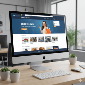 เว็บไซต์ตลาดมืออาชีพการออกแบบสไตล์อเมซอนผู้เชี่ยวชาญเว็บที่มีทักษะในอินเดียที่นำเสนอการปรากฏตัวของอีคอมเมิร์ซที่เชื่อถือได้ในราคาไม่แพง - Product Image 1