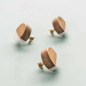 Perillas de gabinete de resina de madera redondas modernas hechas a mano manijas de muebles de fabricante indio para uso en tocador - Product Image 4
