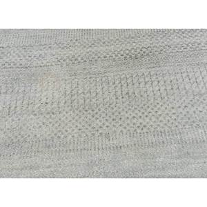 Kairos Hand Knotted Wool & Viscose Rug Grey & Black Solid Color Design for Home Use-Model SKWV-128 - Product Image 3