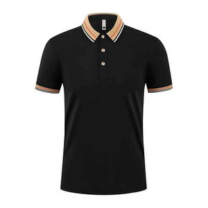 Algodón Premium para hombre para camiseta de polo Cómodo patrón sólido personalizado Lienzo Suministro directo de fábrica - Product Image 3