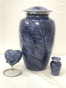 Urnes de crémation Premium Blue Stone Marble Elegance avec velours gratuit pour entreprise de vente en gros - Product Image 3