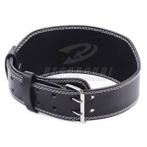Vente en gros de ceinture de fitness en cuir de vachette épais ceinture d'haltérophilie ceinture de levage de puissance de gymnastique - Product Image 1