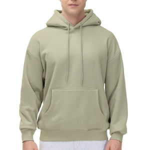 Sudadera con Capucha para Hombre, Estilo Básico, Gruesa y Moderna, 100% Algodón y Mezcla de Materiales Cálidos, Mangas con Diseño Sólido para Invierno - Product Image 5
