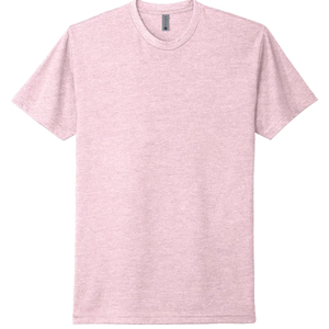 T-shirts en trois mélanges rose clair unisexe col en O Next Level Apparel - Product Image 1