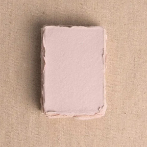 Feuille de papier de bord Blush Deckle à la main en coton imprimé UV de style féerique Offset Artisanat de papier unique en format boîte - Product Image 1