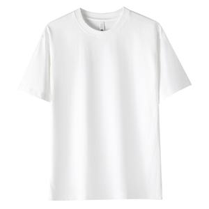 OEM เสื้อแขนสั้นสำหรับผู้ชาย, เสื้อยืดลำลองแฟชั่นใส่สบายใส่ได้ทั้งชายและหญิงเสื้อยืดคอกลมผ้าฝ้ายทรงหลวมสำหรับฤดูร้อน - Product Image 1