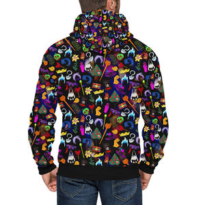 เสื้อมีฮู้ดซิปแขนยาวของผู้ชายเสื้อผ้าแนวสตรีททปรับแต่งได้ตามต้องการพร้อมพิมพ์ซับลิเมชันบนผ้าขนแกะแสนสบาย - Product Image 2