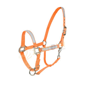 Best Quality Nylon Equestrian Horse <b>Halter</b> With Adjustable Chin and Throat Custom Logo Printed Riding <b>Halter</b> - Product Image 2