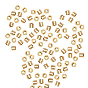 Tubos Redondos de Plata de 2mm y Plata 925 con Recubrimiento Electrolítico para Fabricación de Joyería, Cuentas Metálicas, 25/50/100 Piezas en Bolsa - Product Image 2