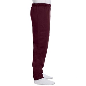 Pantalon de survêtement lourd coupe ample pantalon athlétique en maille à fond ouvert avec poches zippées pantalon - Product Image 5