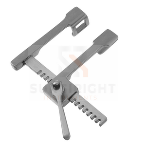 เครื่องมือผ่าตัดแบบแมนนวล Finochietto Rib Spreader Retractor สำหรับการผ่าตัดหน้าอก  ผลิตจากเหล็กกล้าที่ปรับแต่งได้อย่างเต็มที่  รุ่น SurgeiRight SR-200-blade ได้รับมาตรฐาน CE - Product Image 3