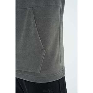 Sudadera Informal de Forro Polar Gris Oscuro para Hombre, Estilo Otoñal-Hern 88301 - Product Image 2